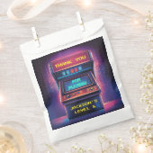 Retro Arcade Bedankt Verjaardagsfeest Sticker Bedankzakje (Geknipt)
