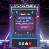 Retro Arcade Birthday Boy | Game On Party Kaart