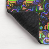 Retro Arcade Carpet Design Mousepad Muismat (Hoek)