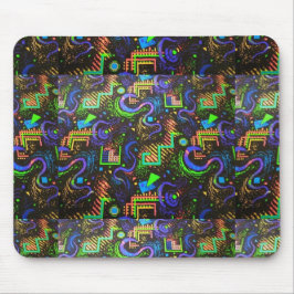 Retro Arcade Carpet Design Mousepad Muismat