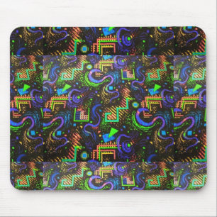Retro Arcade Carpet Design Mousepad Muismat