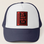 Retro Arcade Coin Slot Shirt Trucker Pet (Voorkant)