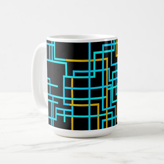 Retro Arcade Doolhof Koffiemok (Voorkant links)