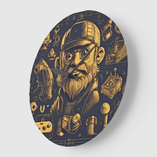 Retro Arcade Dromen Grote Klok (Hoek)