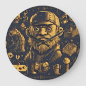 Retro Arcade Dromen Grote Klok (Voorkant)