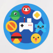 Retro Arcade Fun Labels (Design 1)