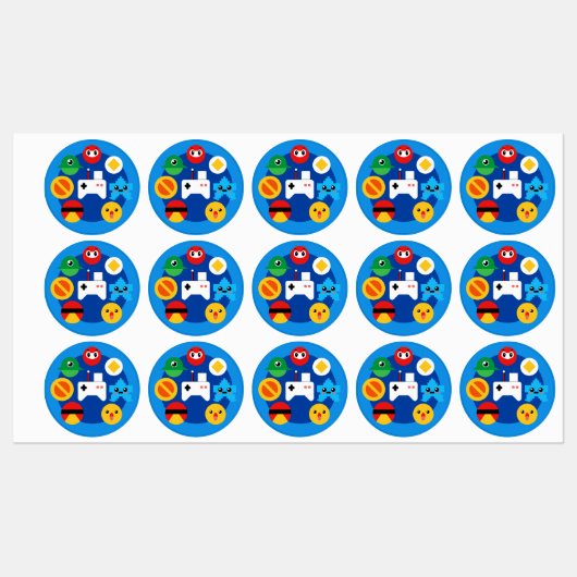 Retro Arcade Fun Labels (Vel)