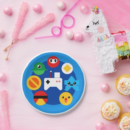 Retro Arcade Fun Papieren Bordje (Feest)