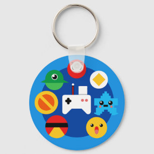 Retro Arcade Fun Sleutelhanger