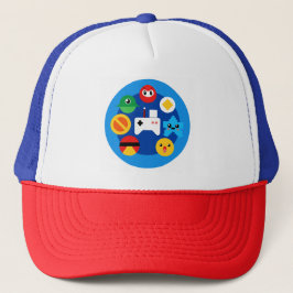 Retro Arcade Fun Trucker Pet
