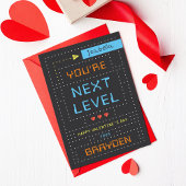 Retro Arcade Game Classroom Valentijnsdag Kaart