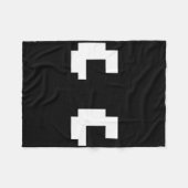 Retro Arcade Game Ghost Eyes 80s Halloween Groep C Fleece Deken (Voorkant (Horizontaal))