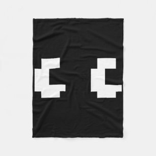 Retro Arcade Game Ghost Eyes 80s Halloween Groep C Fleece Deken