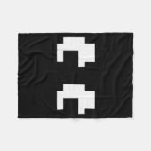 Retro Arcade Game Ghost Eyes Halloween Group Costu Fleece Deken (Voorkant (Horizontaal))