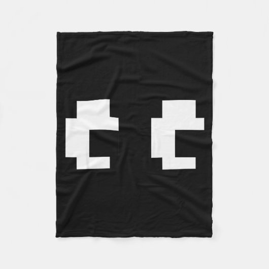 Retro Arcade Game Ghost Eyes Halloween Group Costu Fleece Deken (Voorkant)