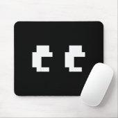 Retro Arcade Game Ghost Eyes Halloween Group Costu Muismat (Met muis)