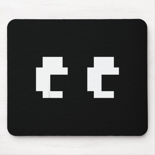 Retro Arcade Game Ghost Eyes Halloween Group Costu Muismat (Voorkant)