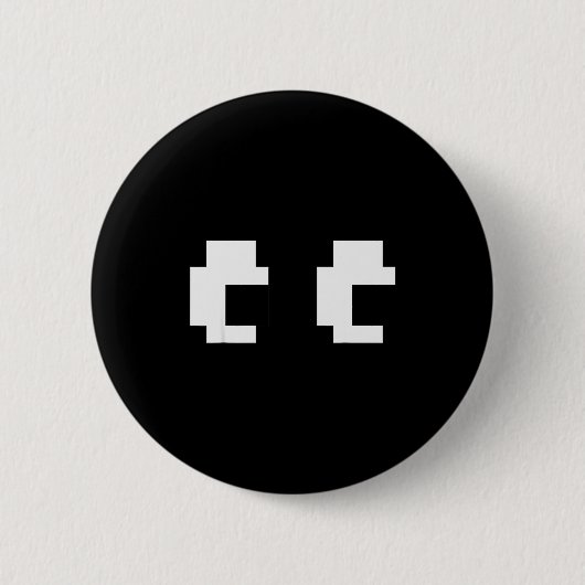 Retro Arcade Game Ghost Eyes Halloween Group Costu Ronde Button 5,7 Cm (Voorkant)