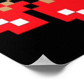 Retro Arcade Game Kersen Poster (Hoek)