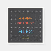 Retro Arcade Game Kinderen Birthday Party Servet (Voorkant)