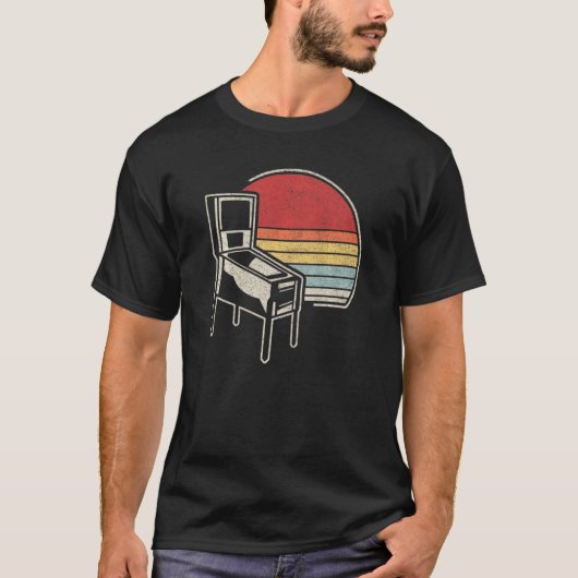 Retro Arcade Game Machine Cabinet Nostalgi T-shirt (Voorkant)