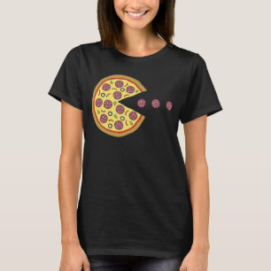 Retro Arcade Game Pizza Salami Classic Videogam T-shirt