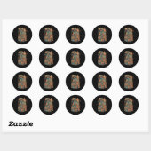 Retro Arcade Gamer Clic Gaming Arcade Machine Ronde Sticker (Vel)
