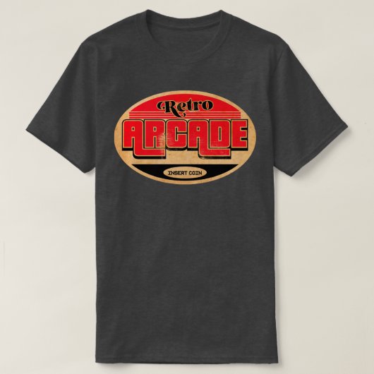 Retro Arcade Gamer T-shirt (Design voorkant)