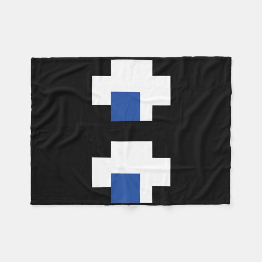 Retro Arcade Gaming Halloween Ghost Partner Group Fleece Deken (Voorkant (Horizontaal))