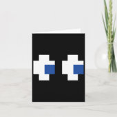 Retro Arcade Gaming Halloween Ghost Partner Group Kaart (Voorkant)