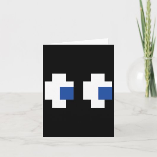 Retro Arcade Gaming Halloween Ghost Partner Group Kaart (Voorkant)