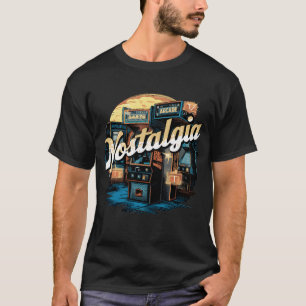 Retro arcade-gaming-videogame nostalgie jongen jon t-shirt