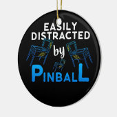 Retro  Arcade Gift Mannen of Women Pinball Keramisch Ornament (Links)