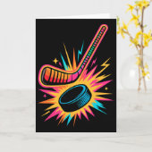 Retro Arcade IJshockey  Kaart (Gele Bloem)