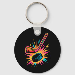 Retro Arcade IJshockey Sleutelhanger