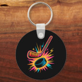 Retro Arcade IJshockey  Sleutelhanger (Voorkant)
