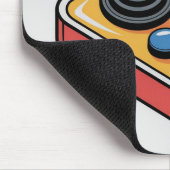 Retro Arcade Knoppen Lay-out Muismat (Hoek)