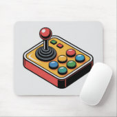 Retro Arcade Knoppen Lay-out Muismat (Met muis)