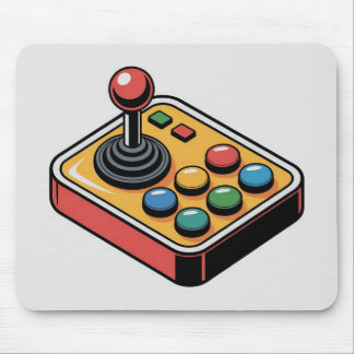Retro Arcade Knoppen Lay-out Muismat