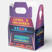 Retro Arcade Level Up Verjaardagsfeest Geschenkdoo Bedankdoosjes (Geopend)