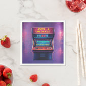 Retro Arcade Level Up Verjaardagsfeest Servetten (Insitu)