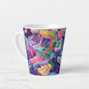 Retro Arcade Machines in de Ruimte Latte Mok