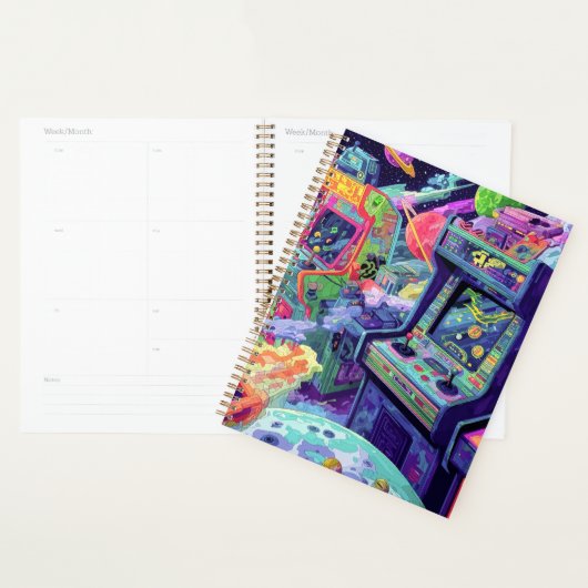 Retro Arcade Machines in de Ruimte Planner (Display)