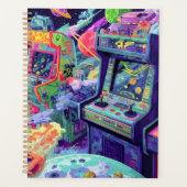 Retro Arcade Machines in de Ruimte Planner (Voorkant)
