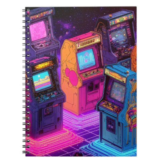 Retro Arcade Machines Notitieboek (Voorkant)