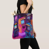 Retro Arcade Machines Tote Bag (Dichtbij)