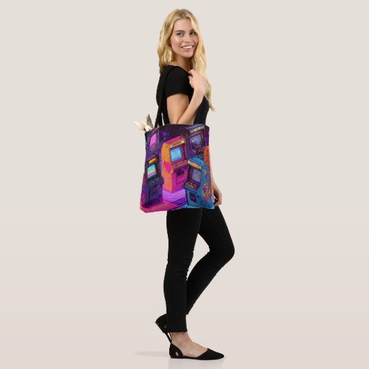 Retro Arcade Machines Tote Bag (Op model)