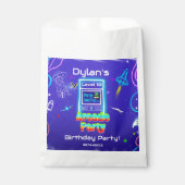 Retro Arcade Power Up Gaming Verjaardagsfeest Bedankzakje (Voorkant)