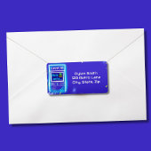 Retro Arcade Power Up Gaming Verjaardagsfeest Etiket