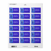 Retro Arcade Power Up Verjaardagsfeestje Etiket (Full Sheet)
